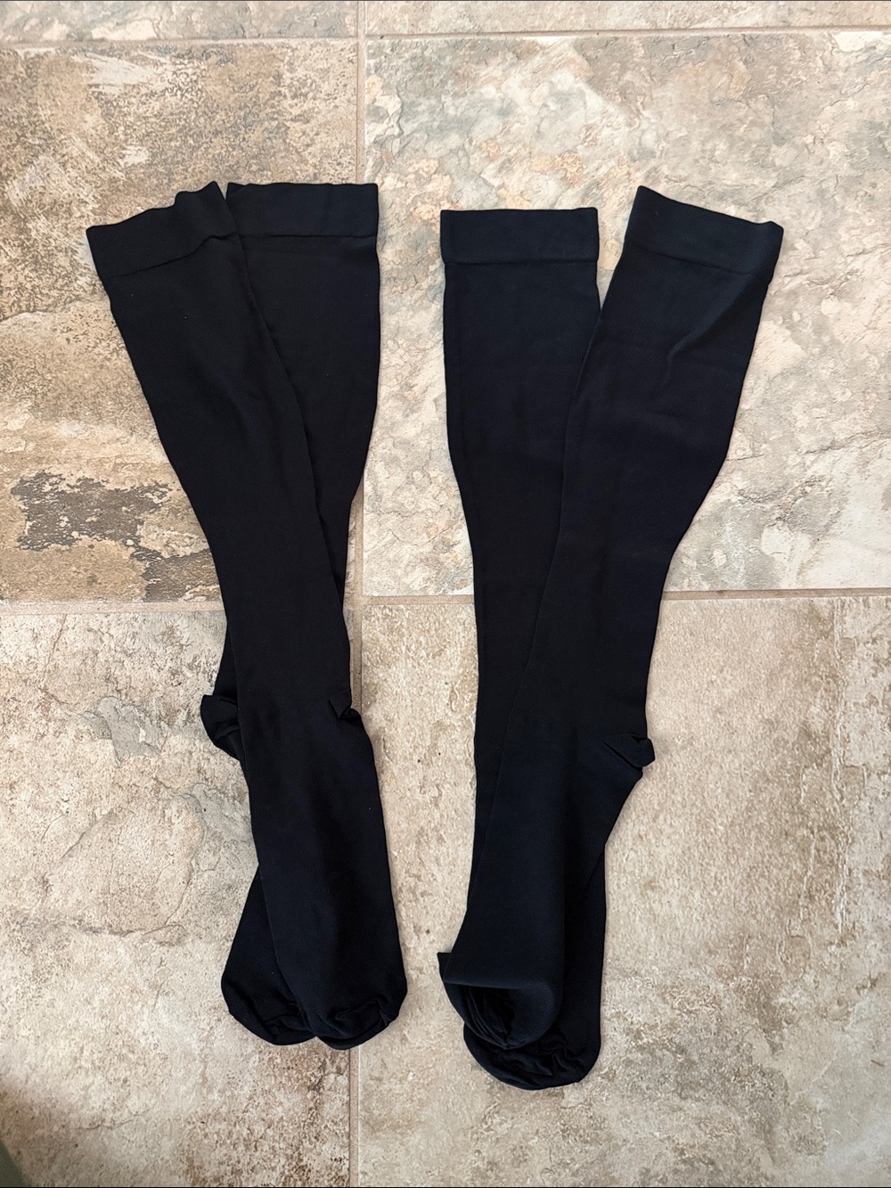 Legacy Women’s Black Graduated Compression Dress Socks - Knee High 2 Pair XL
